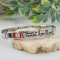 9mm Medical Alert Charm Bracelet
