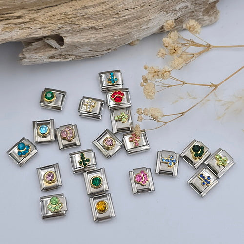 Surprise Pack - 20 Mixed 9mm Italian Birthstone Charms