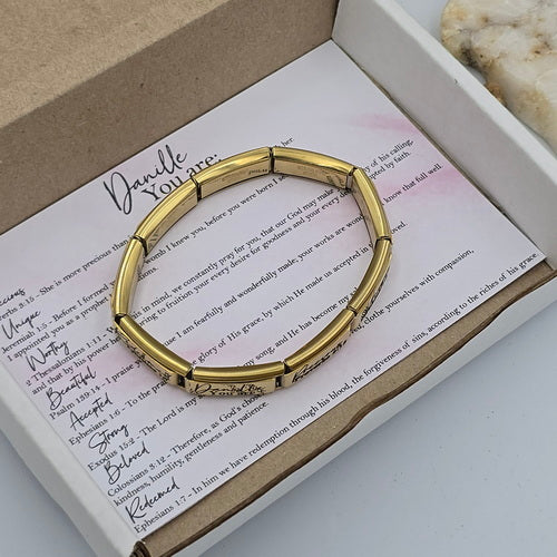 9mm Personalized Scripture Italian Charm Bracelet