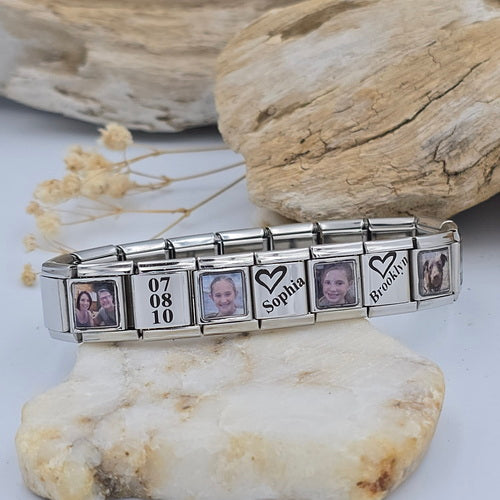 13mm Photo Name Bracelet