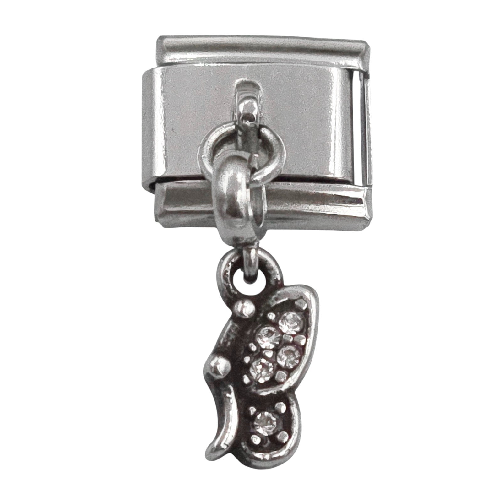 9mm Small Butterfly Dangle Charm
