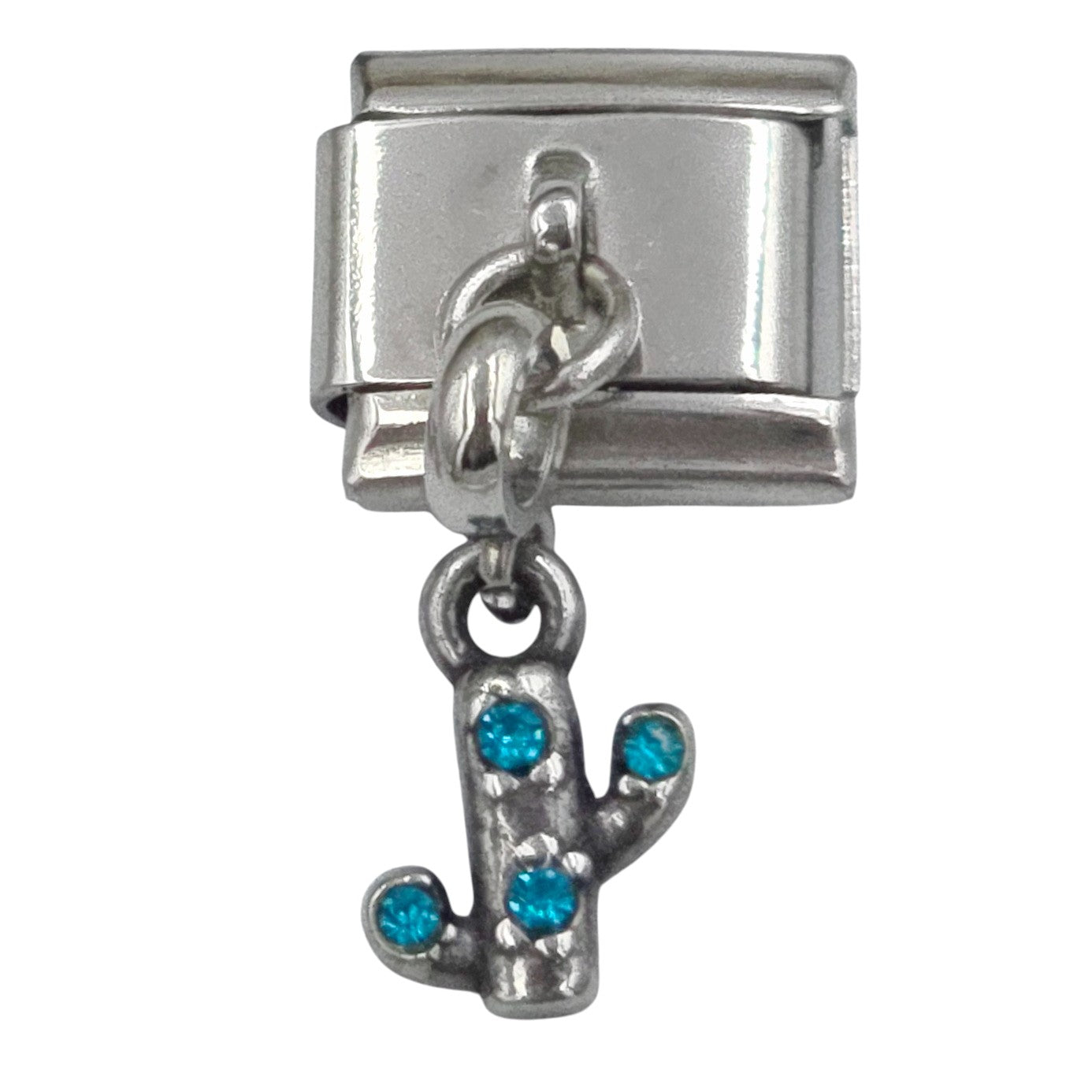 9mm Small Cactus (Stones) Dangle Charm