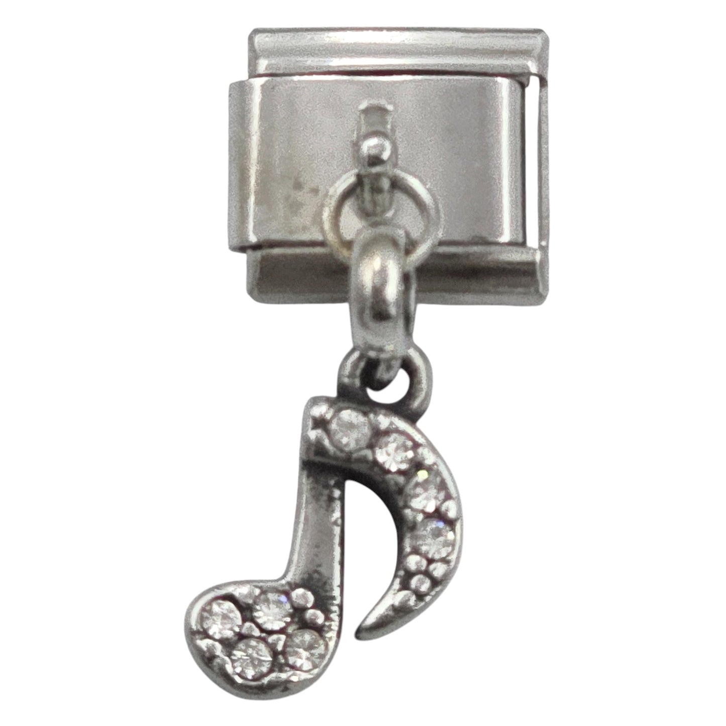 9mm Small Music Note (Stones) Dangle Charm