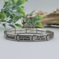 9mm Personalized Scripture Italian Charm Bracelet Joshua 1:9