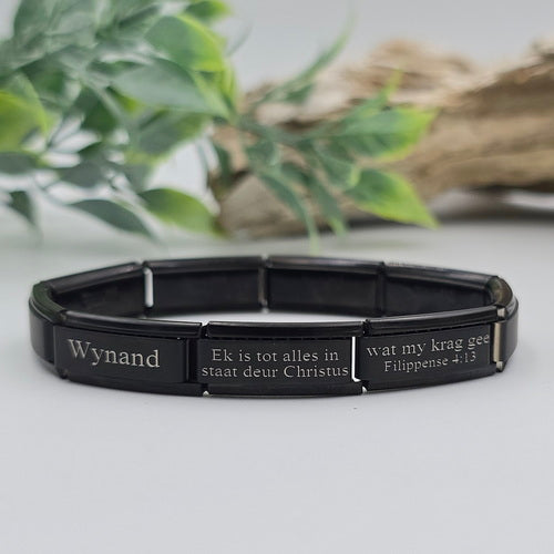 9mm Personalized Scripture Italian Charm Bracelet Phillipians 4:13