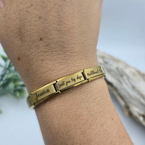 9mm Personalized Scripture Italian Charm Bracelet Matthew 5:16