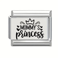 9mm Laser Engraved Charm - Mommy's Princess