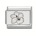 9mm Laser Engraved Charm - Flower 3