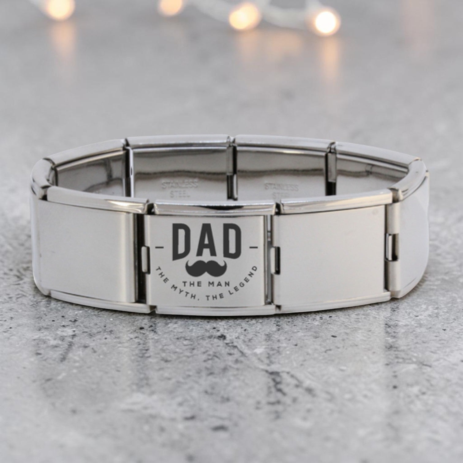 Megalink Engraved Italian Charm Bracelet FD3
