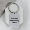 Custom Engraved Dog Tag Keyring