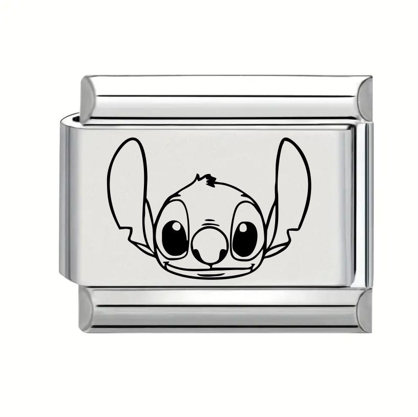 9mm Laser Engraved Charm - Stitch 1