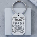 Engraved Personalized Dog Tag Keyring