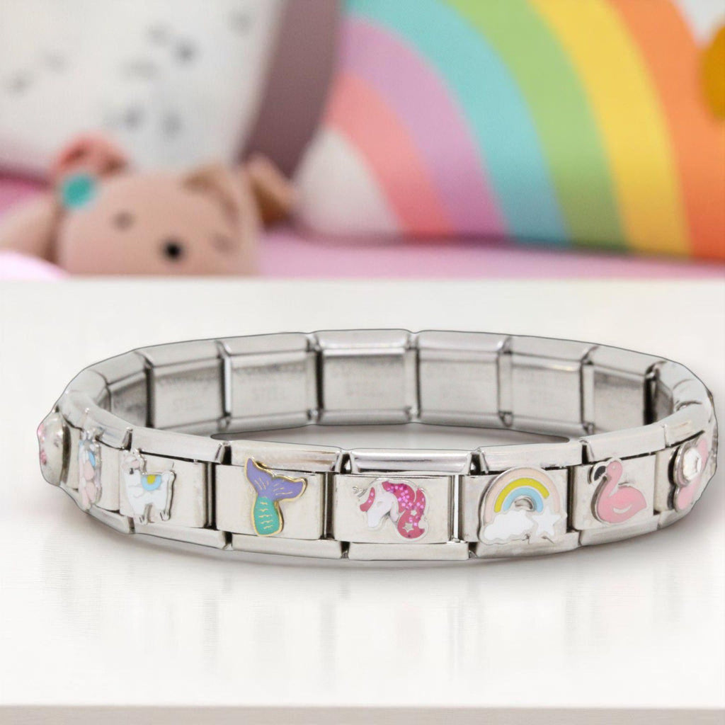 Kids Full 16 Link 9mm Italian Charm Bracelet