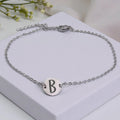 Custom Engraved Round Charm Bracelet