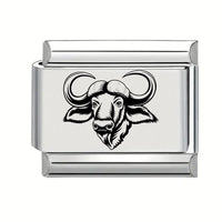9mm Laser Engraved Charm - Buffalo