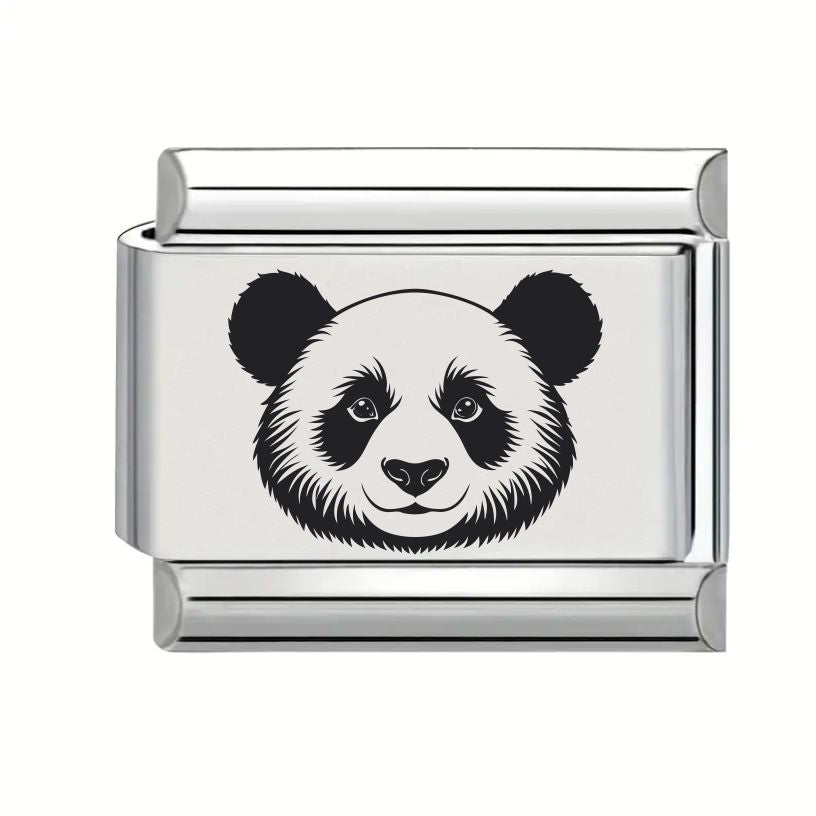 9mm Laser Engraved Charm - Panda