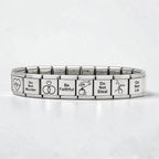 13mm Italian Charm Bracelet - 10 Commandments