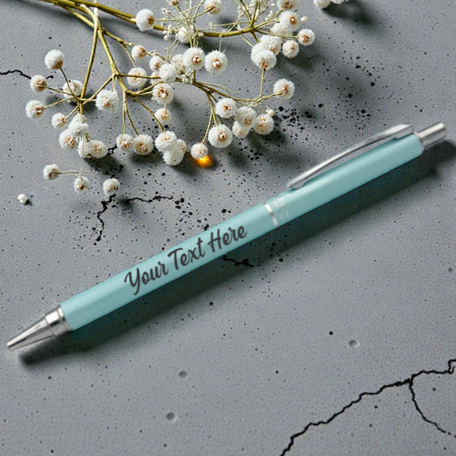 Personalized Mechanical Pencil - Sparkle Blue