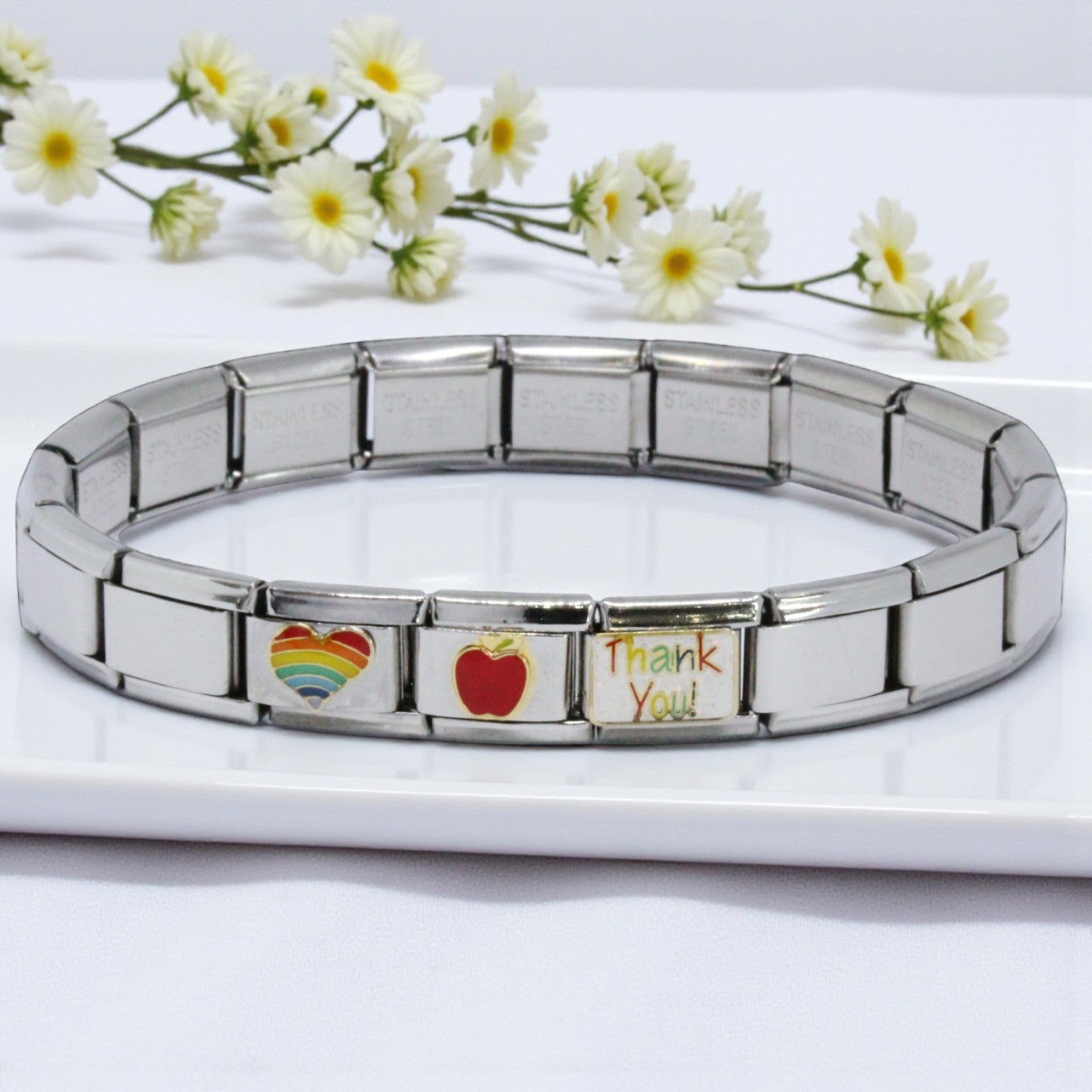 Italian Charm Starter Bracelet + 3 charms