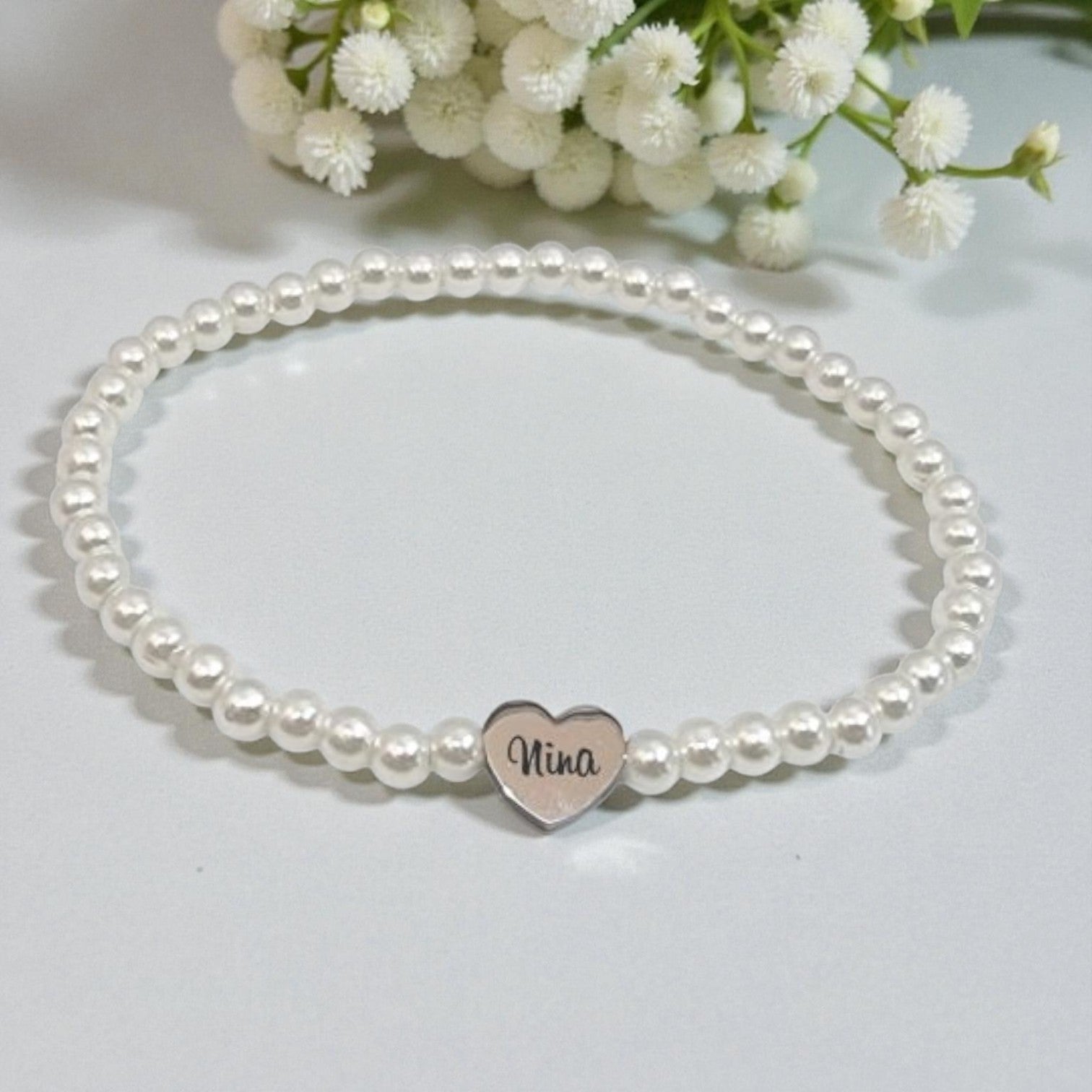 Children's Custom Name Stretch Bracelet