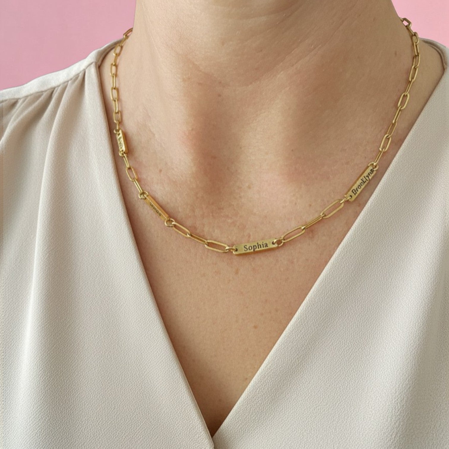 Personalized 4 Bar Necklace