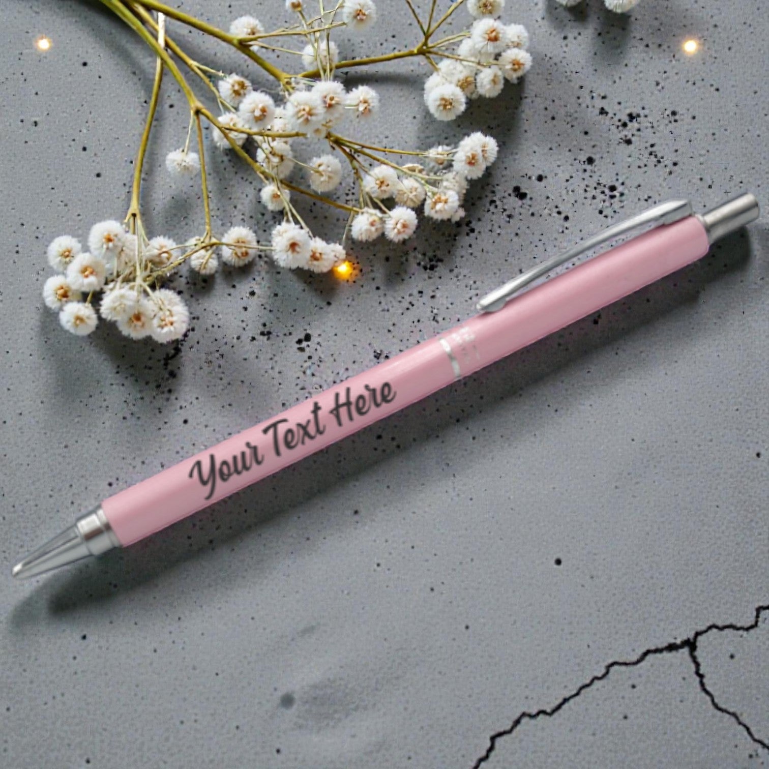 Personalized Mechanical Pencil - Sparkle Pink