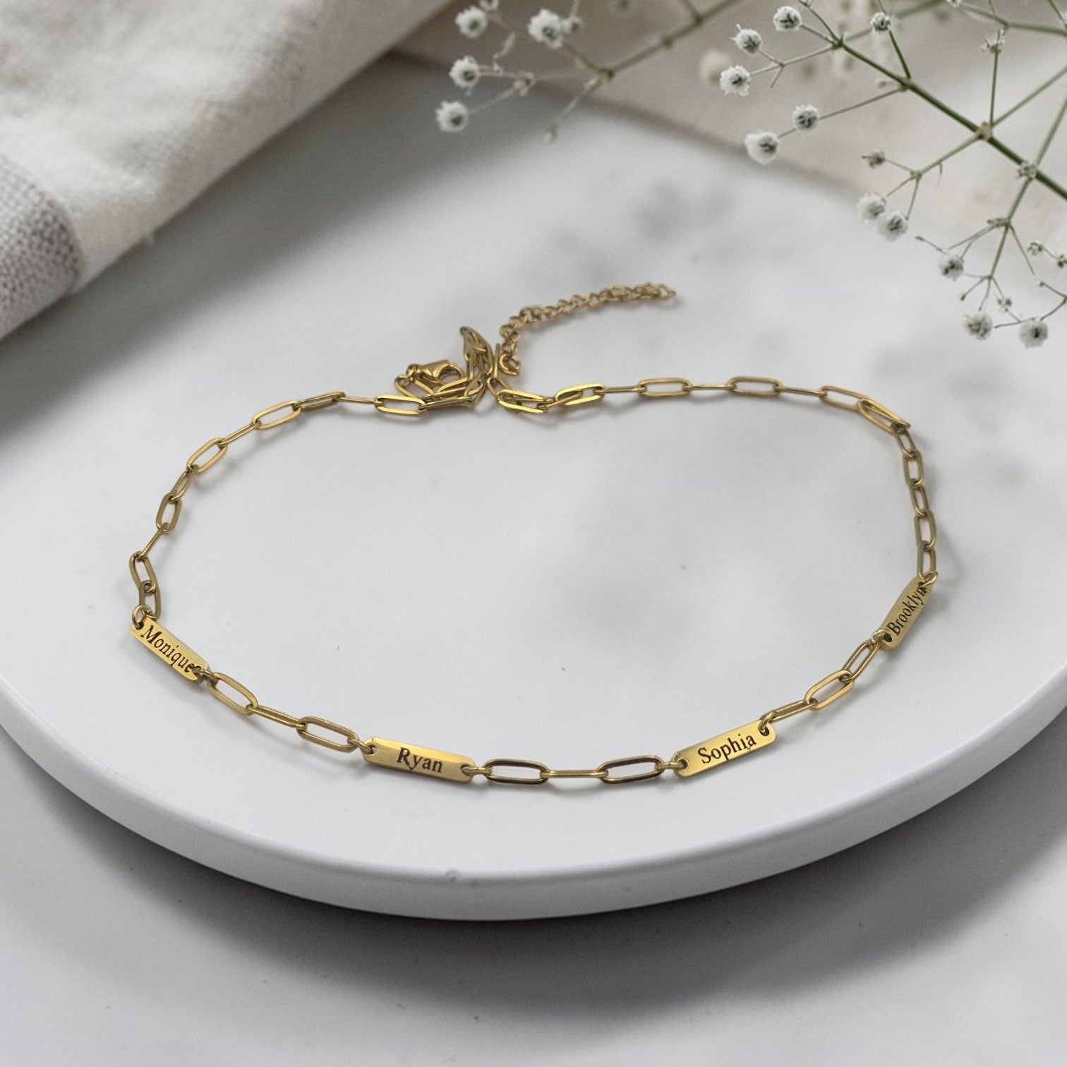 Personalized 4 Bar Necklace