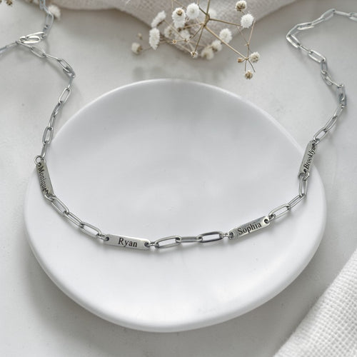 Personalized 4 Bar Necklace