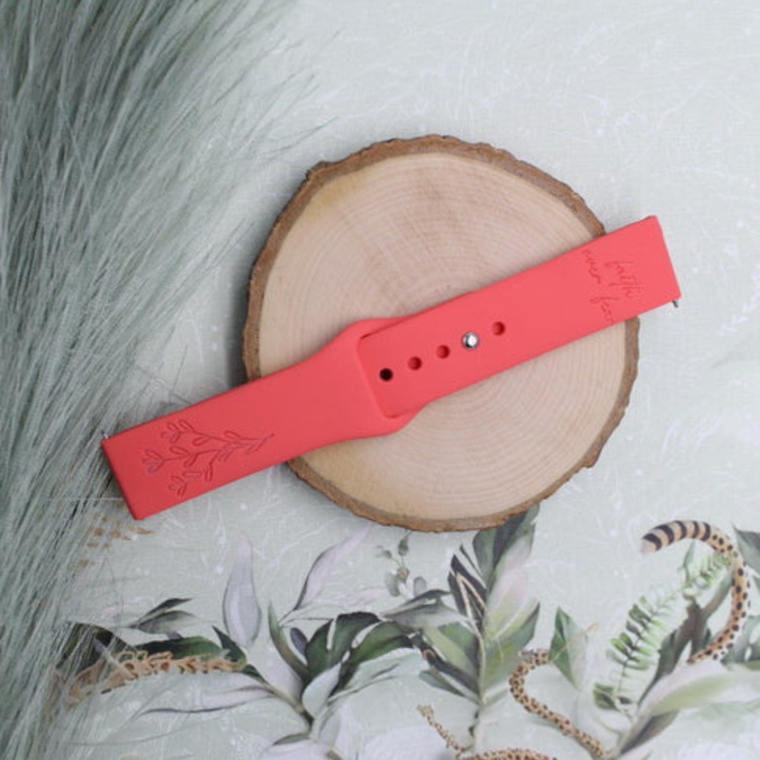 FAITH OVER FEAR Personalized Watch Band