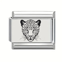9mm Laser Engraved Charm - Leopard
