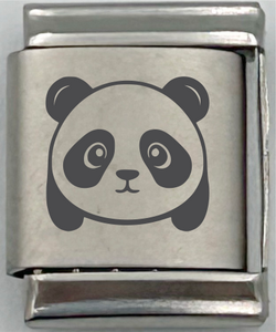 13mm Laser Engraved Charm - Panda