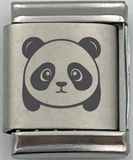 13mm Laser Engraved Charm - Panda