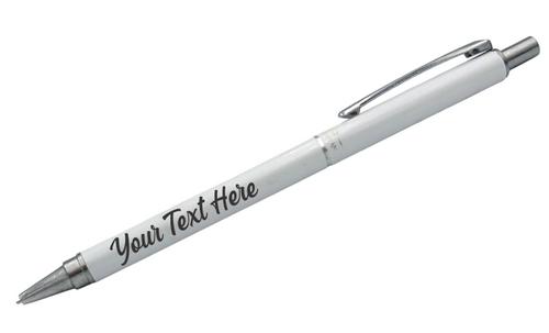 Personalized Mechanical Pencil - Sparkle White