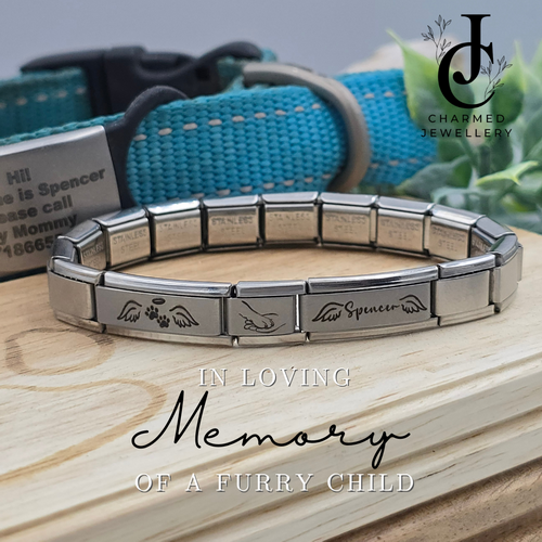 9mm Pet Memorial Italian Charm Bracelet