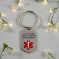 Medical Alert Dog Tag Keyring