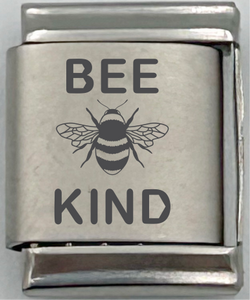 13mm Laser Engraved Charm - Bee Kind