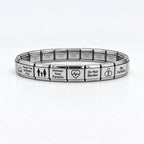 9mm Italian Charm Bracelet - 10 Commandments