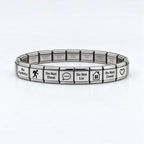 9mm Italian Charm Bracelet - 10 Commandments
