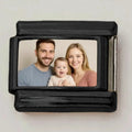9mm Small Rectangular Photo Charm Black