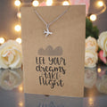 Aeroplane Pendant & Chain - Card 352