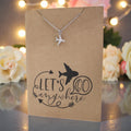 Aeroplane Pendant & Chain - Card 354