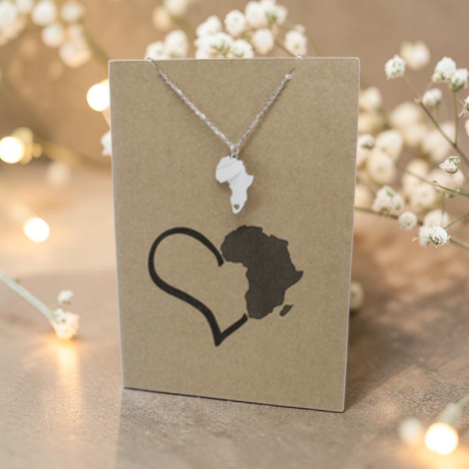 Africa Pendant & Chain - Card 91