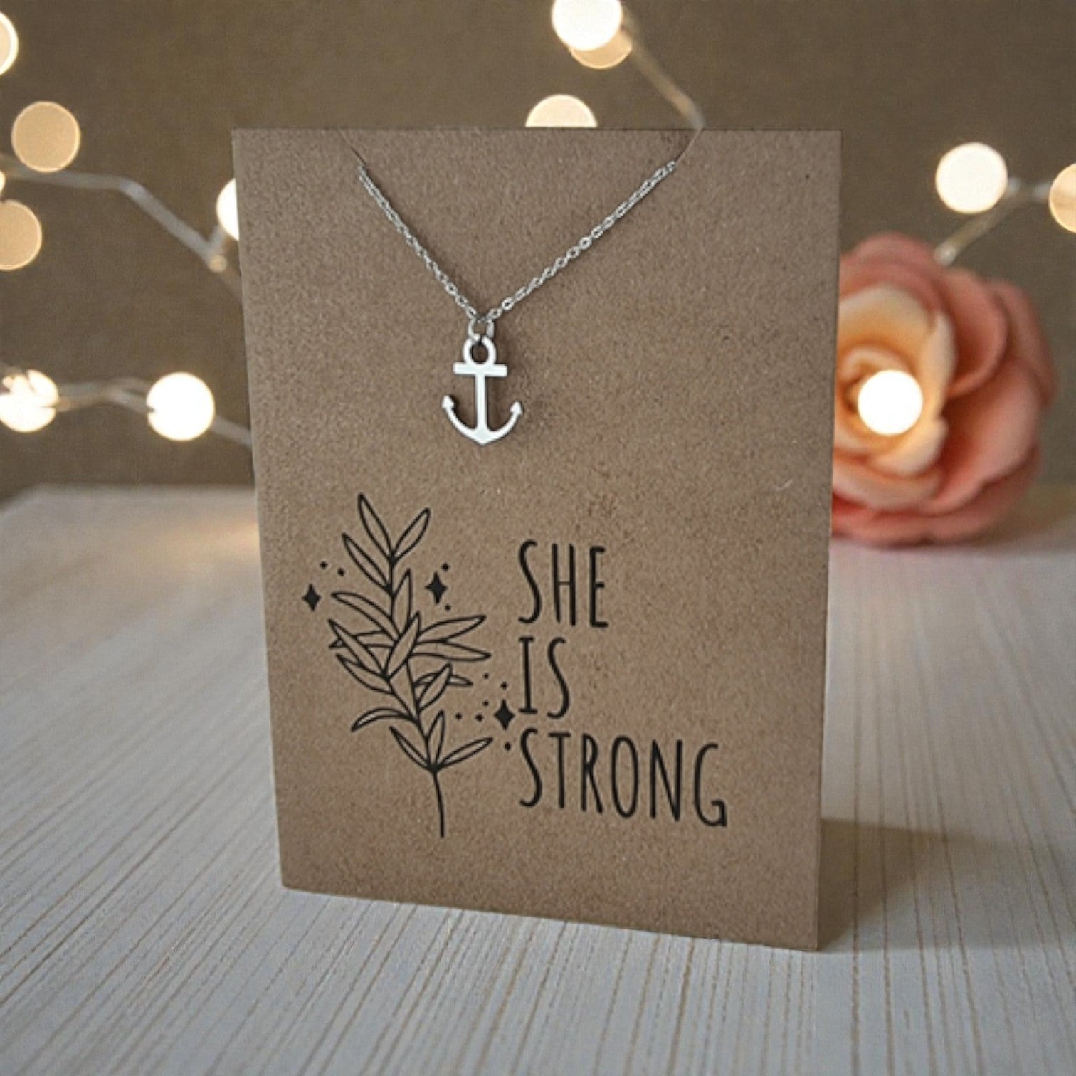 Anchor Pendant & Chain - Card 463