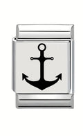13mm Laser Engraved Charm - Anchor