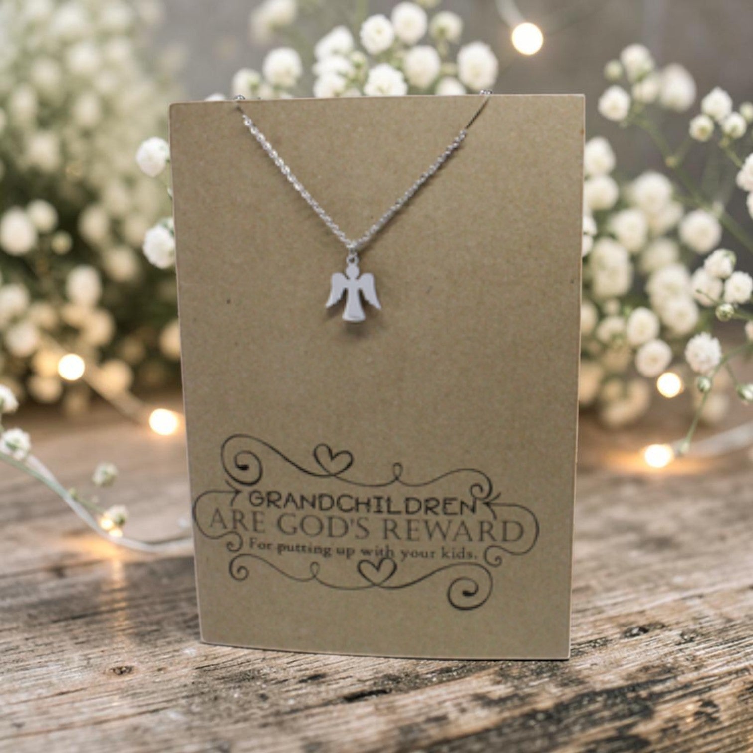 Angel Pendant & Chain - Card 174
