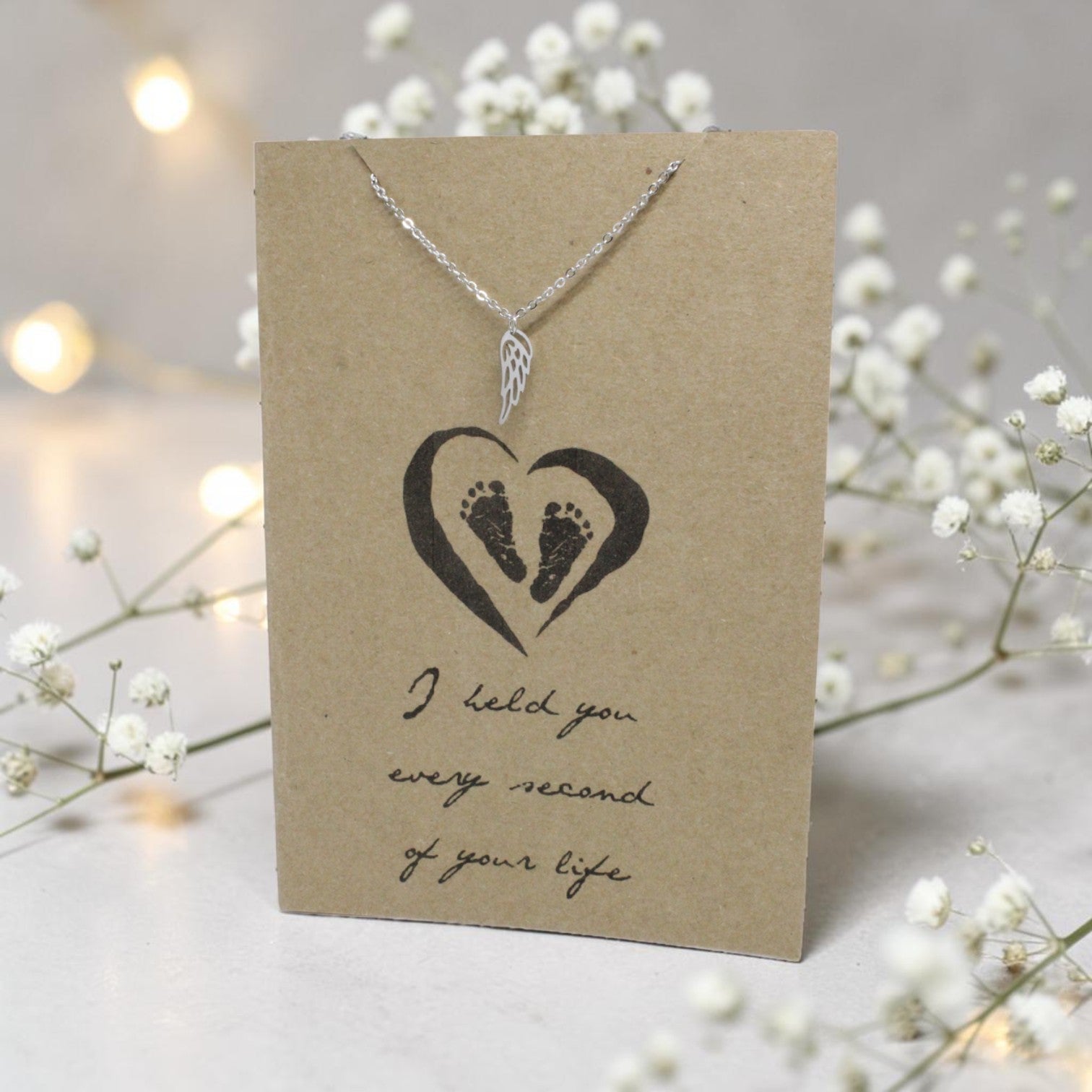 Angel Wing Pendant & Chain - Card 112