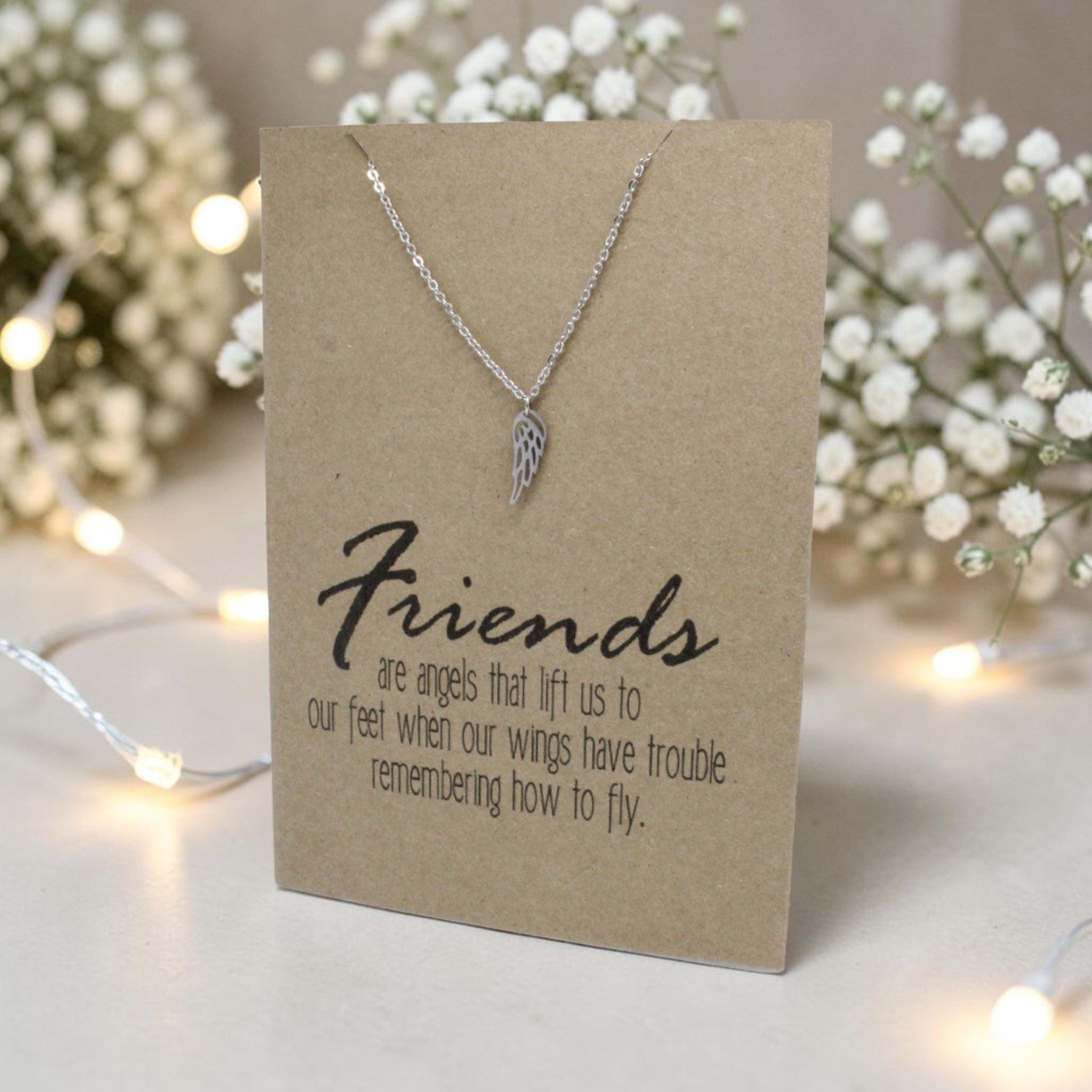 Angel Wing Pendant & Chain - Card 129