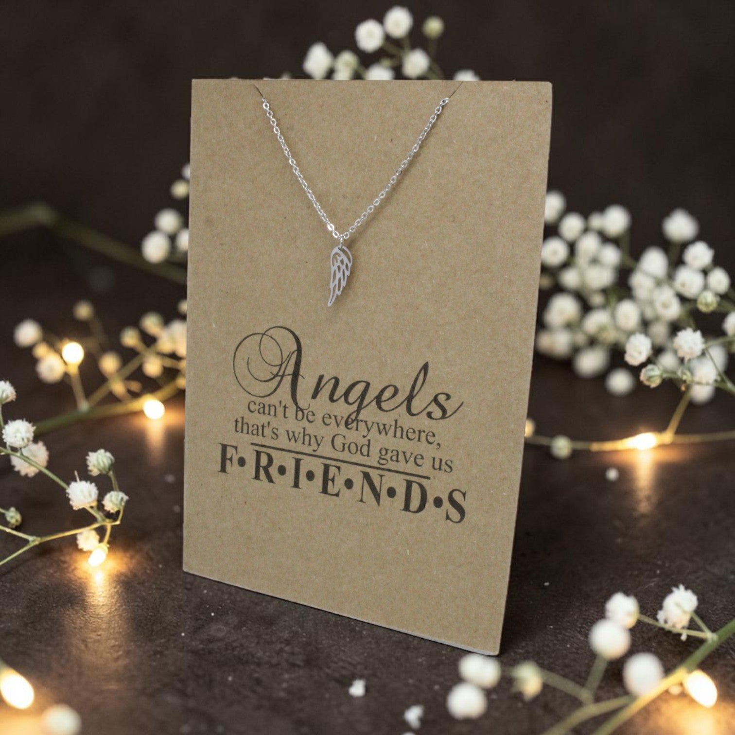 Angel Wing Pendant & Chain - Card 79