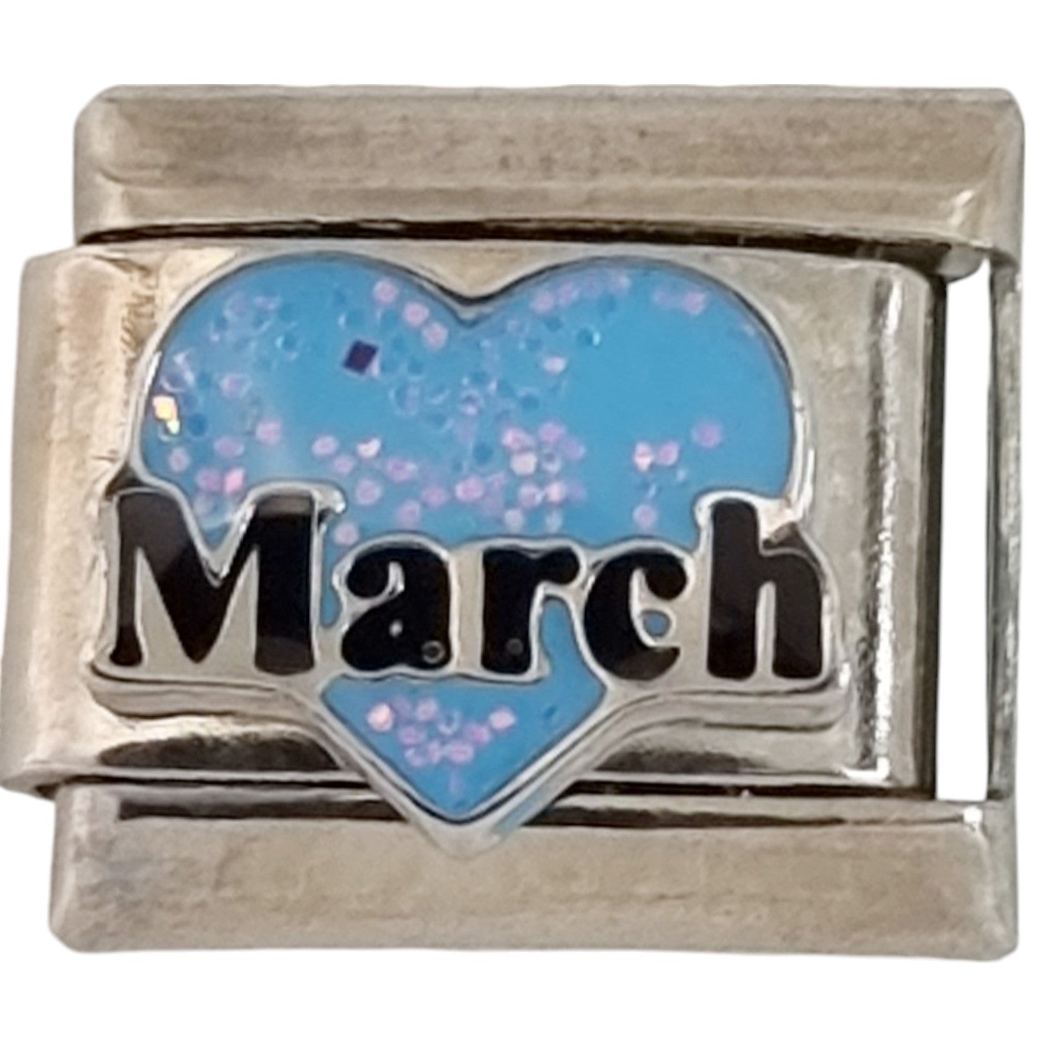 March Heart 9mm Charm