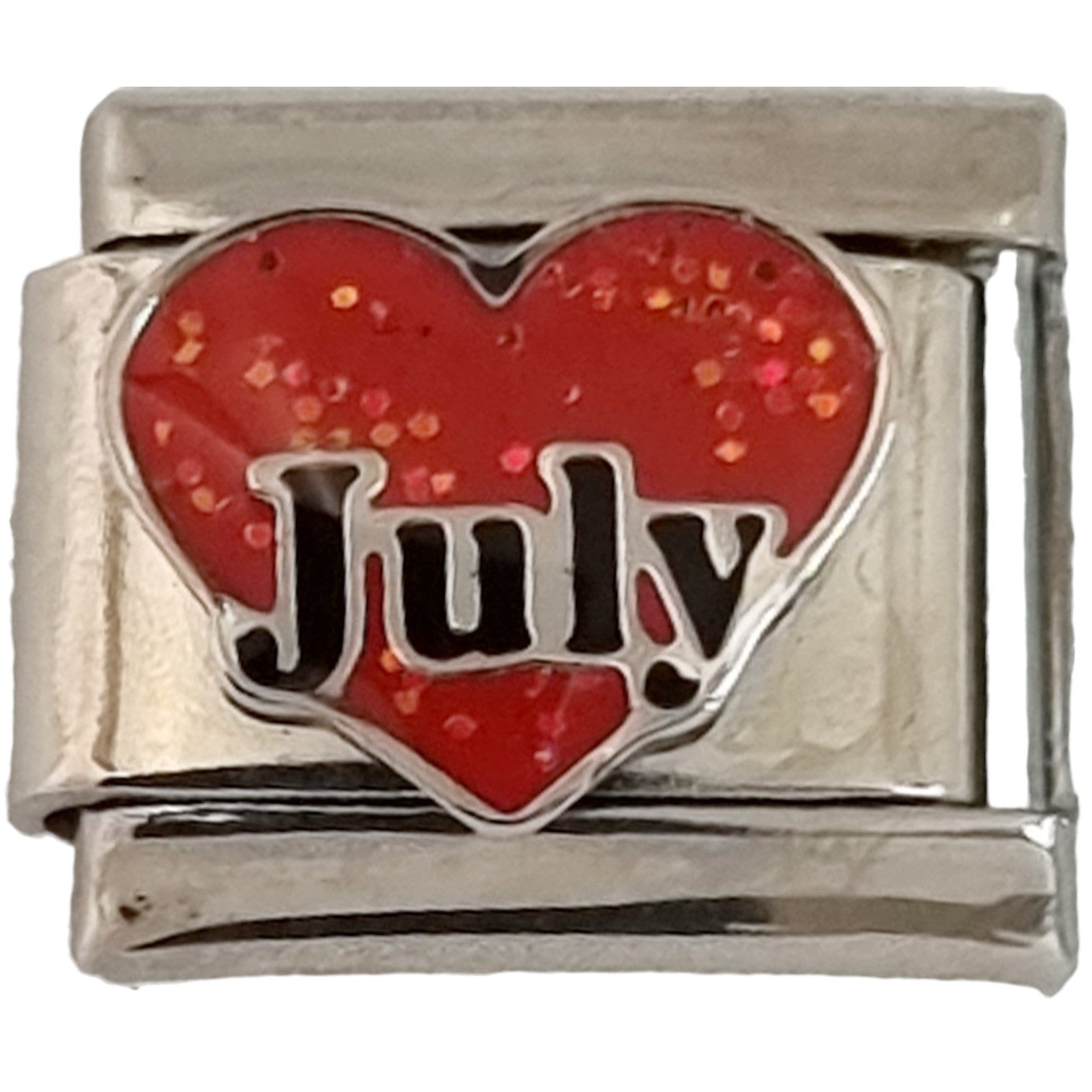 July Heart 9mm Charm
